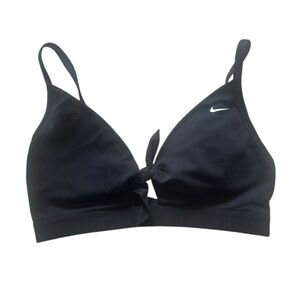 Nike Black Sports Bra with Adjustable Straps and V-Neck